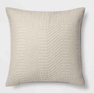 King size Geo stitch sham + Nate Berkus